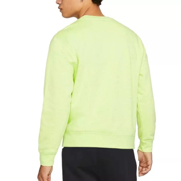 Nike Club Fleece Men's Size 2XL Sweatsuit Black Neon Volt Warm Up Hoodie Pants - Picture 5 of 15